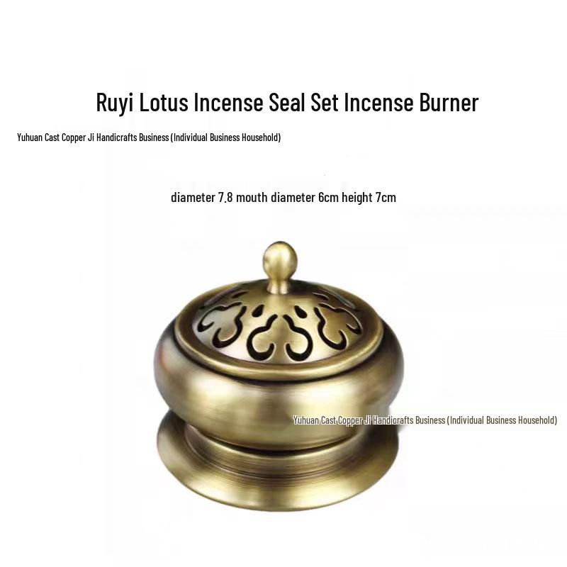 Chinese Classical Multi-purpose Brass Incense Burner for Aloeswood and Sandalwood - Zen Ornament