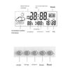 LED Thermometer Thermo-Hygrometer Multifunktionale Elektronische Uhr Temperatur-Feuchtigkeitsmesser Wetterstation für Zuhause mit Alarm