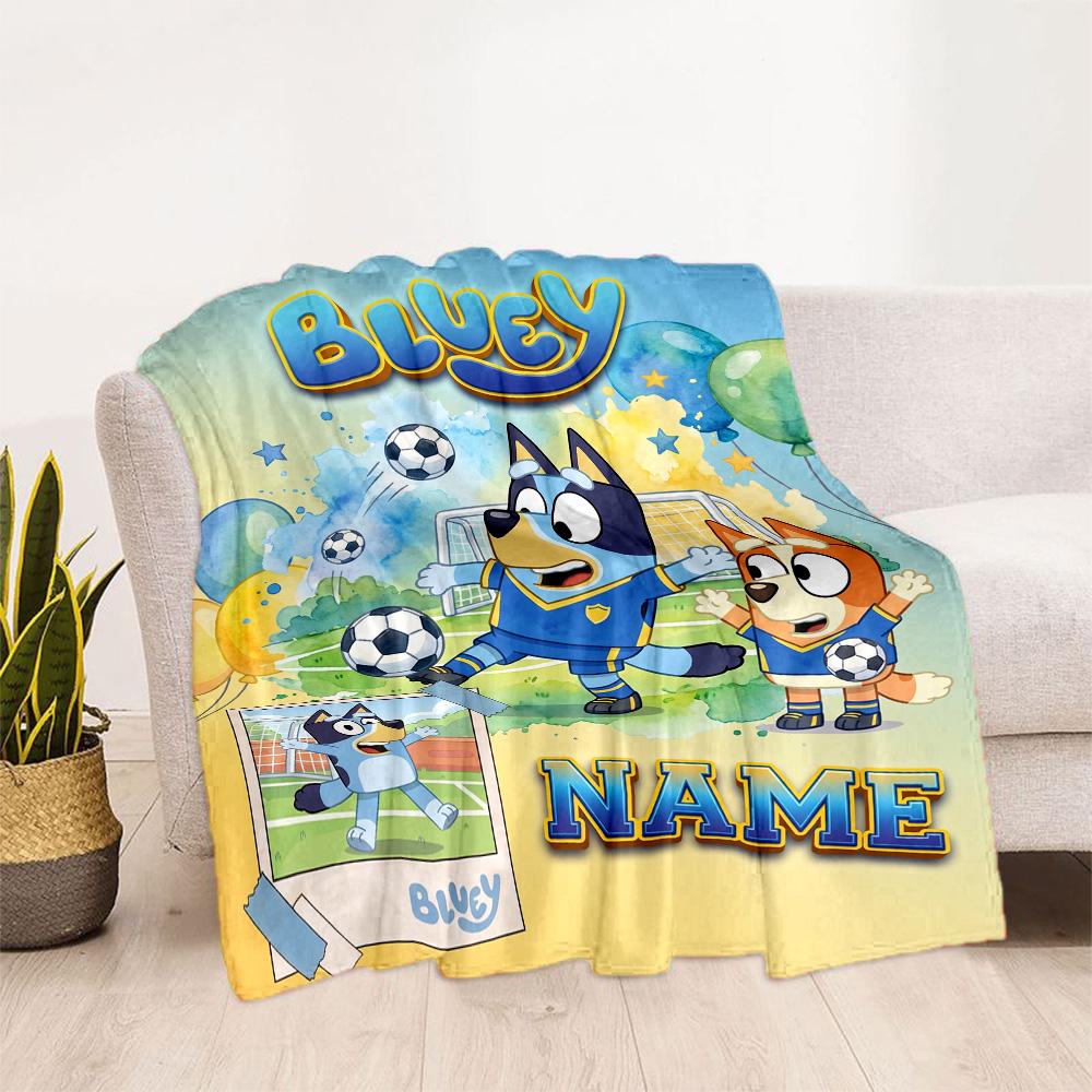 Happy Holiday Celebration Personalized Name Blanket Lightweight Customizable Blanket Warmthful Decor Perfect for Livingroom Nap Bed Living Room