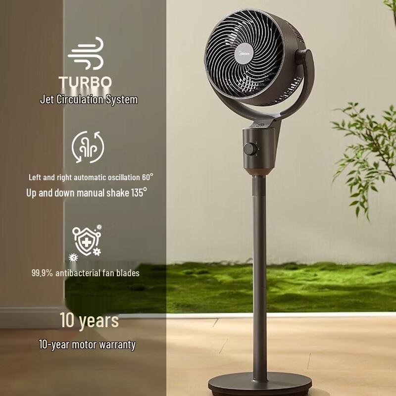 Бесшумный циркулятор воздуха Midea с функцией очистки