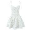Xingman Galaxy Vietnam Niche French style Holiday Atmosphere Sweet Floral Lace Edge Strap Sling Dress