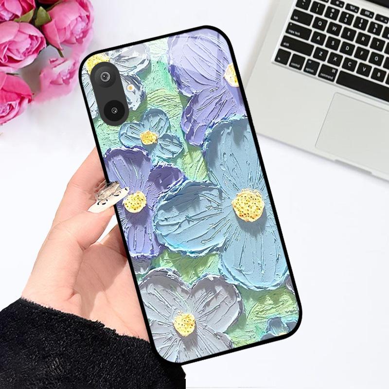Luksusowe etui ze szkła hartowanego do Samsunga A06 A16, twarde etui ze szkła PC do Samsunga Galaxy M06 F06 M16 F16, odporne na wstrząsy