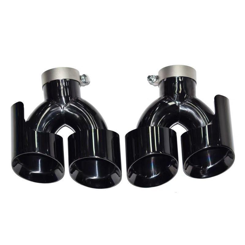 Exhaust Pipe Upgrade for 2014-2022 Range Rover Sport with SVR Quad Square Tailpipes & Matching Body Kit