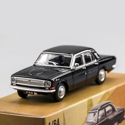 1:64 Mini Series GAZ-24 LADA Retro Car Model Toy Alloy Body Strong Durable Shock Absorption Vehicles Decorative Item for Kids