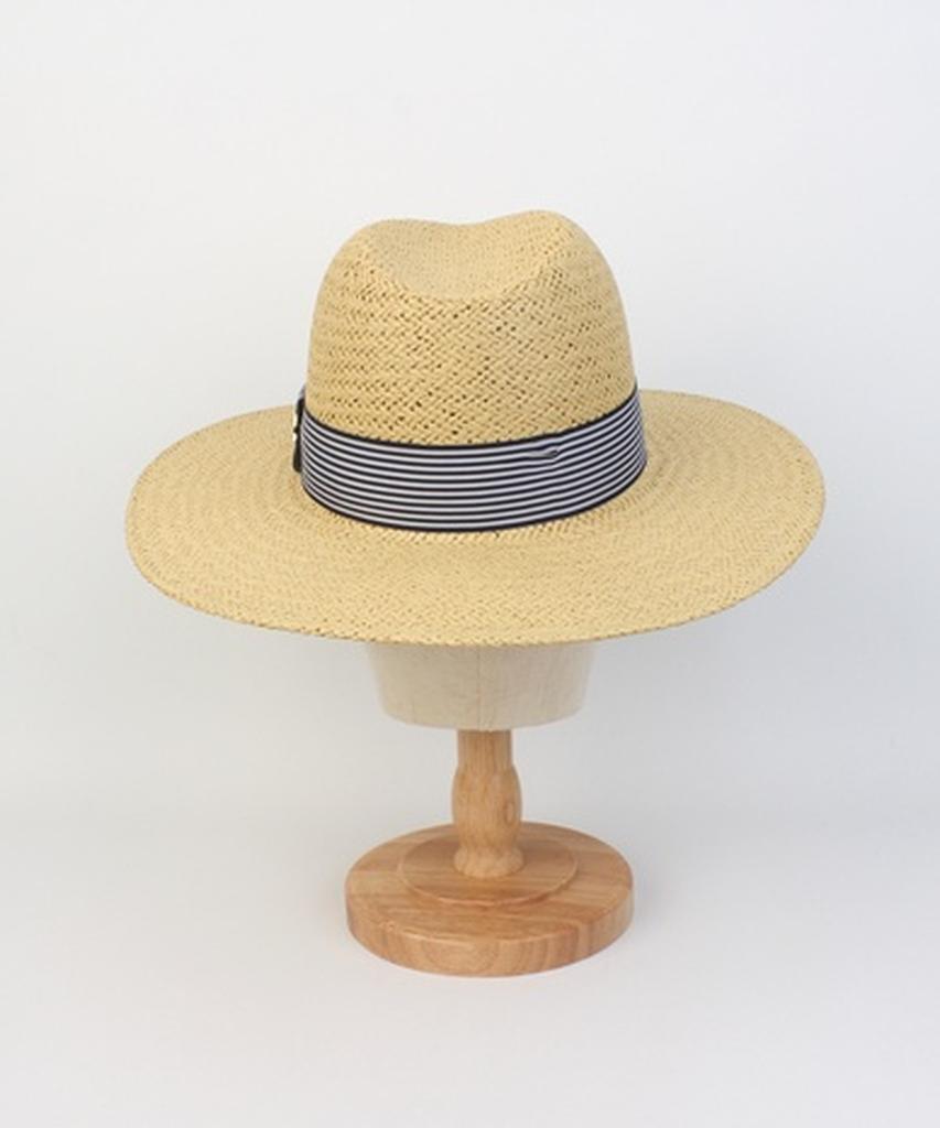 Yunibeosyeolkemiseuteuli Swing Stripe Line Beige Fedora Summer Fedora