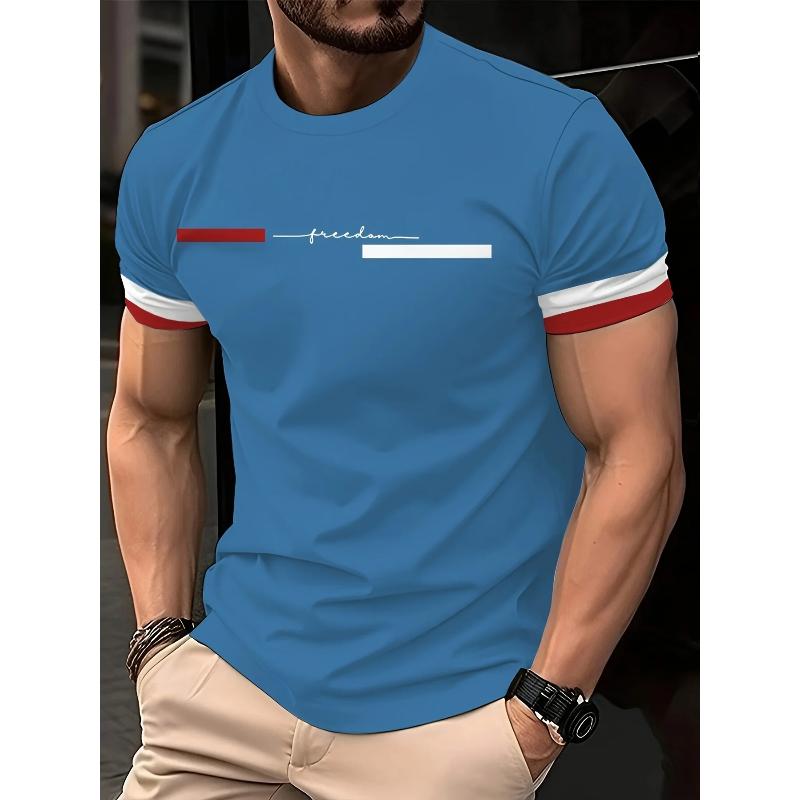 Herren Kurzarm Mode Einfache Oberteile Locker Vielseitige T-Shirts Herren