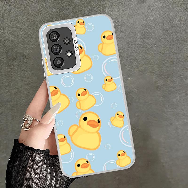 Funny Cute Cartoon Duck Shockproof Phone Case for Samsung A17 A16 A15 A14 A37 A57 A36 A56 A26 A35 A55 A25 A34 A54 A24 A13 A23 A3