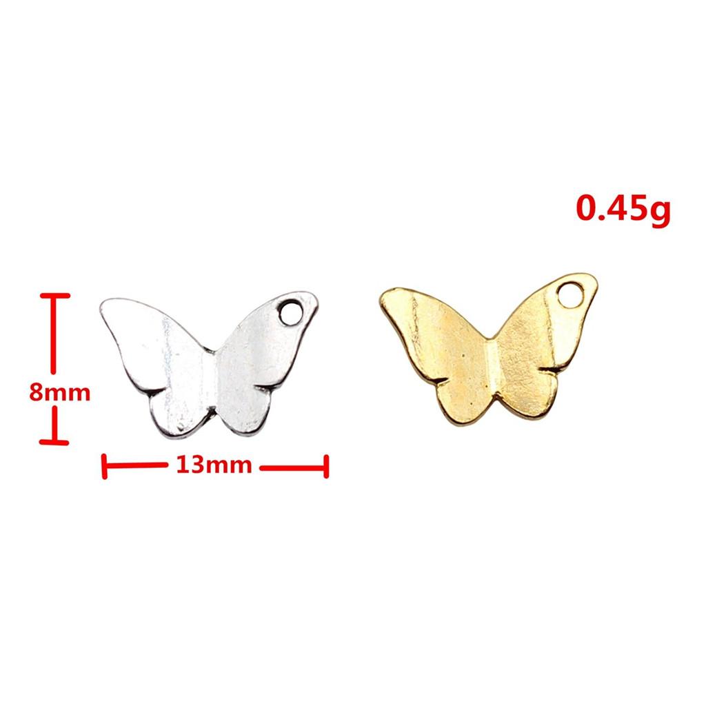 Butterfly Charms Simple Pendants For Minimalist DIY Jewelry Making