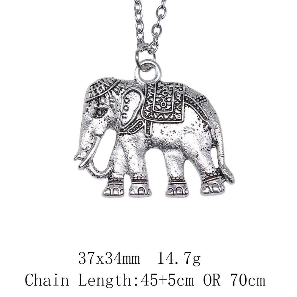 Cadouri pentru femei Noutăți în coliere Colier cu lanț lung cu elefant de 45 cm sau 70 cm Lucruri ieftine