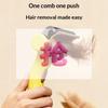 1PC Floating Stainless Steel Dog Hair Removal Brush For Long Hair Breeds Puppy Cat Comb Pet Grooming Products Curved Design