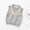 Children's V-neck Boys' Knitted Vest Top Pullover Bottoming Shirt