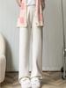 Wide Leg Pants for Spring and Autumn, Loose Straight Leg with Velvet Lamp Core, Children's Velvet Pants