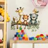 Self-adhesive Wall Stickers Cute Little Animals Sitting On Branches for Kids Room Bedroom Home Decor
