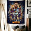 Lionel Messi Wall Hanging Printed Fabric Blanket Decorative Tapestries for Bedroom Living Room Home Decor