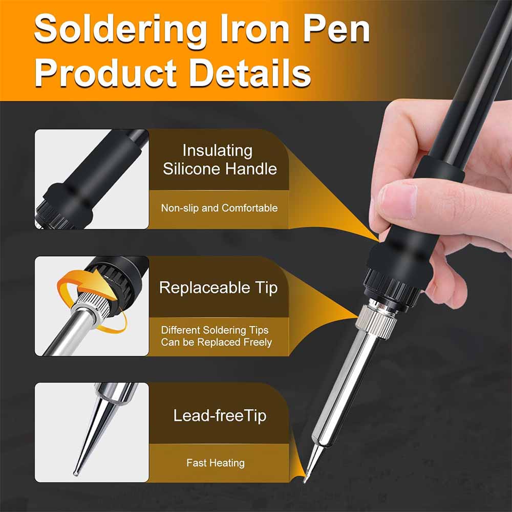 Cordless Soldering lron Temperature Adjustable Electric Welder Kit For DEWALT For Makita For Milwaukee For Bosch 18V Battery