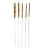 5Piece Brass Pipe Cleaning Brush Set Long Handle Brass Wire Brushes for Tube Cylinder Bore Cleaning 6 15mm