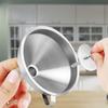 Wide Mouth Stainless Steel Funnels Detachable Strainer Funnel for Filling Small Bottles  Oil