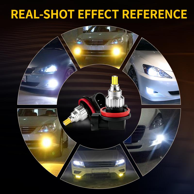 2PCS 30000LM H11 CANBUS H8 Led Bulb CSP For Mitsubishi Outlander Sport Montero Lancer L200 MK4 V80 V93 Automobile Turbo Fog Lamp