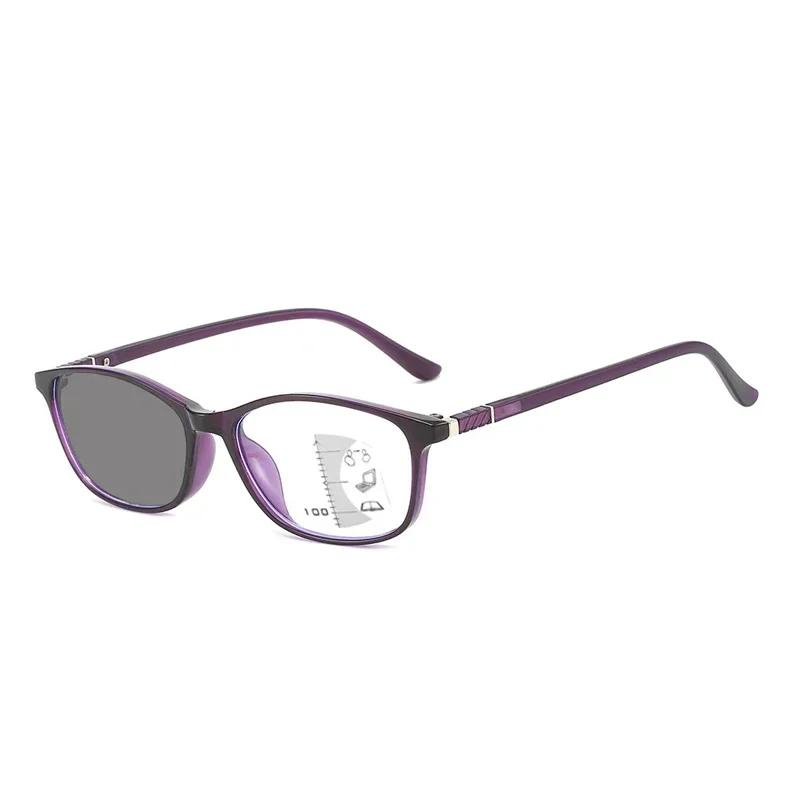 Progressive Multifocal Photochromic Reading Glasses for Middle-aged Anti Blue Light Reading Glasses Men Women Far Sight Glasses