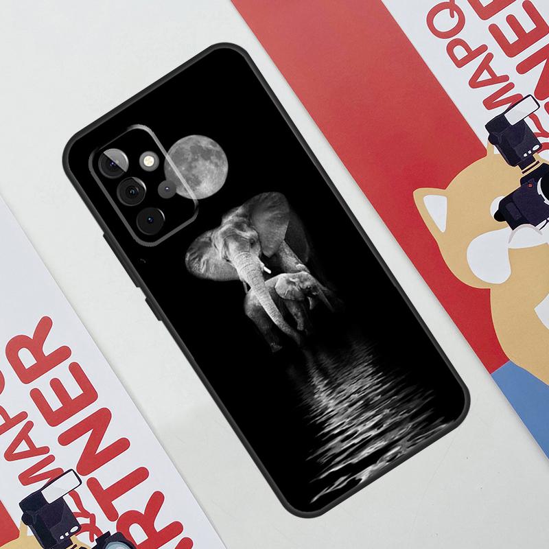 Elephant Baby Nature Case For Samsung Galaxy A53 A16 A26 A36 A56 A55 A35 A15 A52 A32 A12 A33 A13 A14 A34 A54 A17