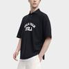 Fila Valentines Day American Series Letter Print Casual Loose Short Sleeve Polo Shirt Unisex Polo Shirts Black F11U329105F-BK