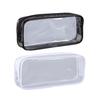Waterproof Transparent Pencil Case Large Capacity PVC Material Stain-Resistant Easy to Clean Smooth Zipper Stationery Holder