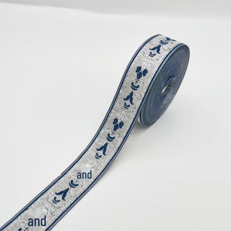 Jintian 3cm Etnický styl Žakárová stuha krajka - 24m kus pro oděvy, závěsy, bytový textil.