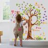 WOHAHA Wall Large Stylish Tree Wall Number Cute English Green for and Stickers, Size, Design, Decals, Recognition, Animals, Names, Leaves, Scenery,