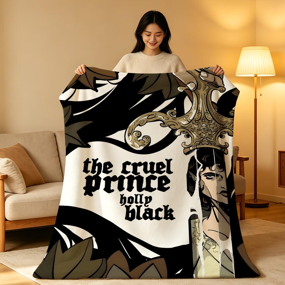 Novel T-The C-Cruel P-Prince Throw High-Density Short Plush Blanket Soft Skin-Friendly for Sofa Nap Air-Conditioned Room