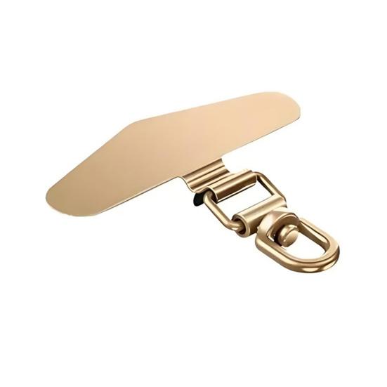 Handy-Lanyard-Clip-Patch 360 Grad drehbarer Handy-Clip Edelstahl Ultradünnes 0,4 mm Bogenbrücken-Design