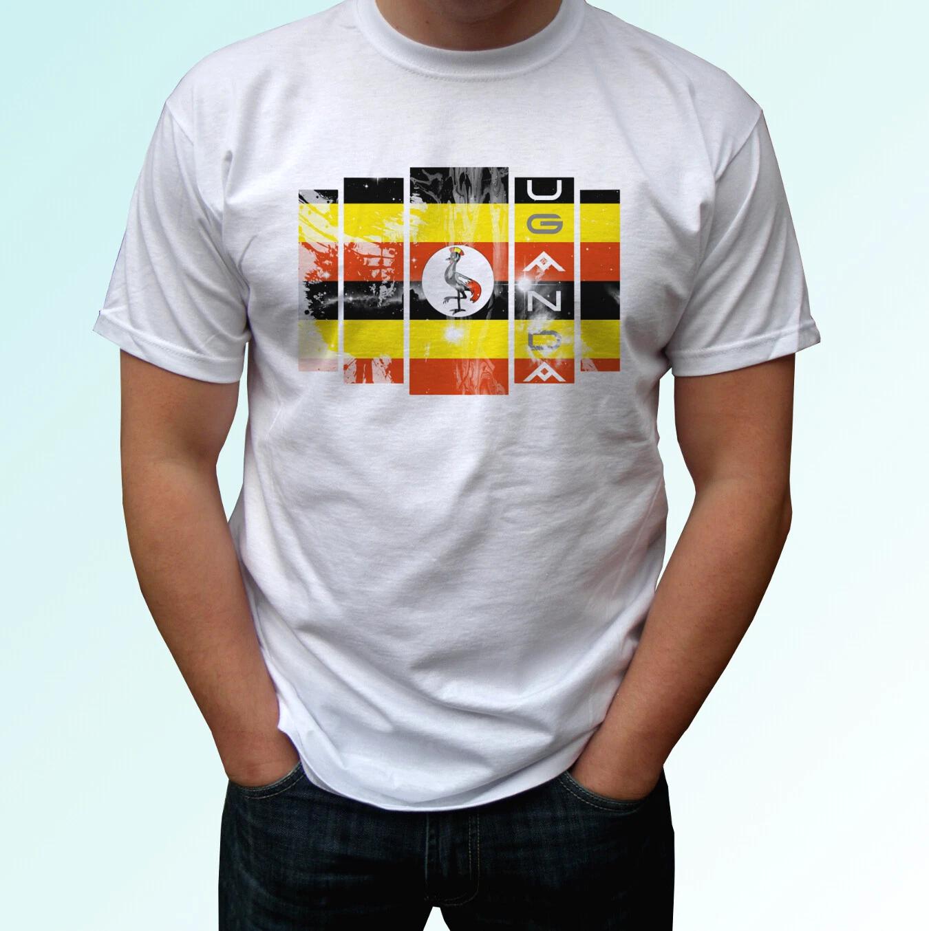 

Uganda flag white kids boys T-Shirt africa tee gift design holiday top s s kids 150