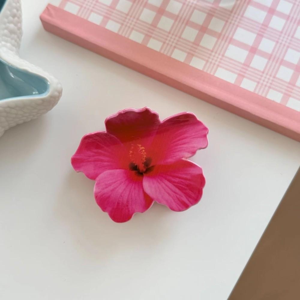 Versatile Hibiscus Flower Hair Clip Vintage Nature-inspired Accessories Pool Party