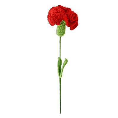 Blumen Handgewebte Wolle Simulation Blumenstrauß Nelken Dekoration