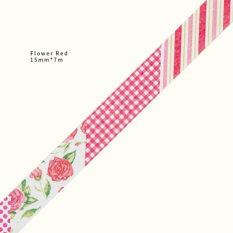 1roll Flower fire, alphanumeric pencils, cherry blossom embroidery, paper tape