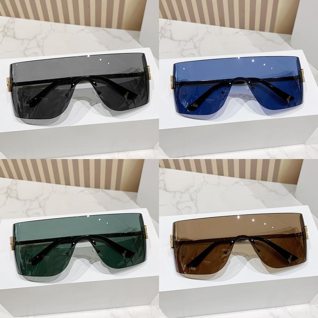 Miao Jia Y2k Frameless Sunglasses For Women Uv400 Sun Protection Fashion Accessories