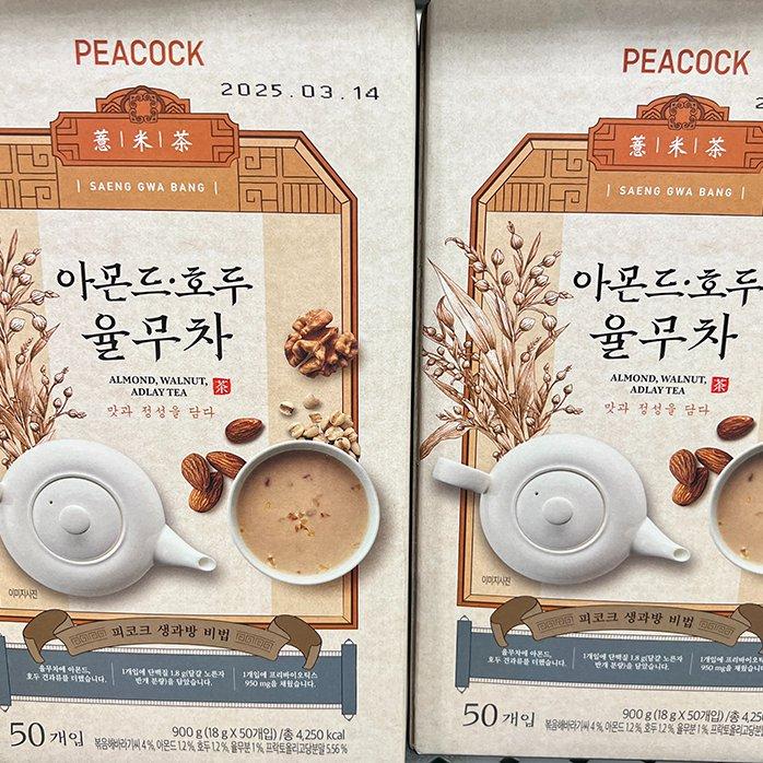 Peacock Almond Walnut Job s Tears Tea 18g x 50 x 2P One thing