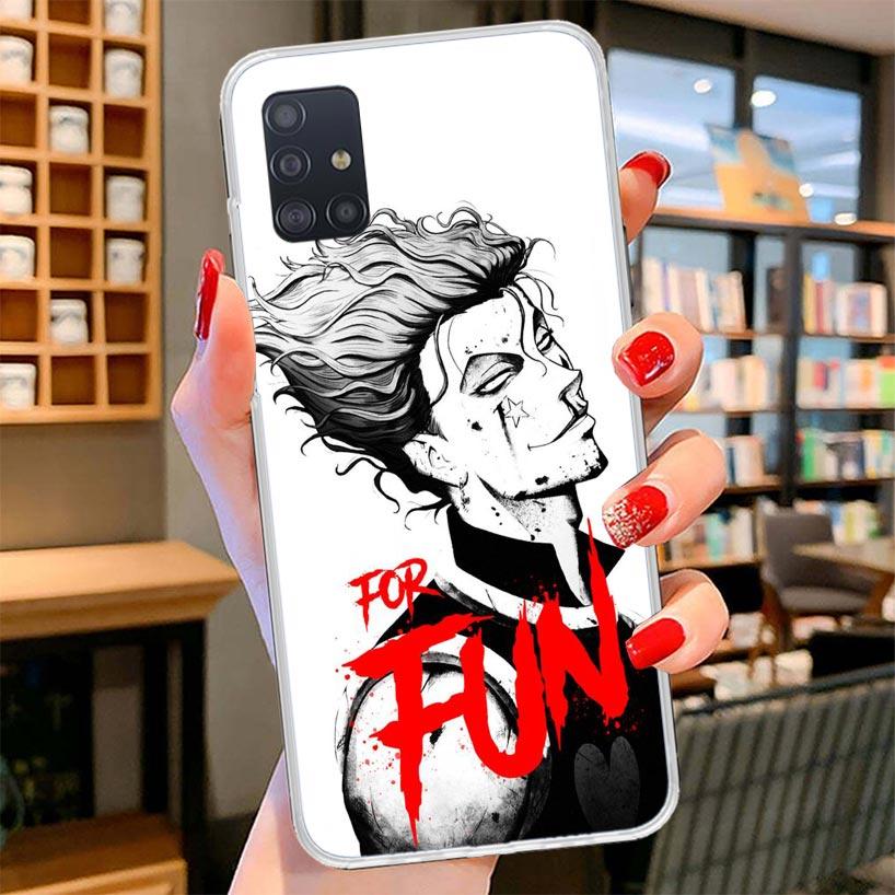 Hunter X Hisoka Cover Phone Case For Samsung Galaxy A12 A22 A32 A52 A72 A02S Phone Case Note 20 Ultra 10 S10 Plus A51 A71 A50S A