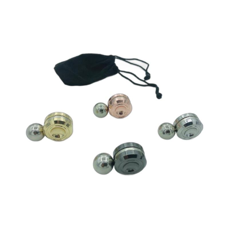 Metal magnetic gyroscope simple magic children's puzzle toy fingertip toy decompression fidget mini satellite adult gift