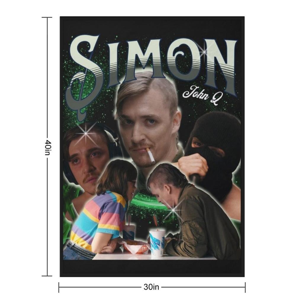 Simon a??Dinner in Americaa?? Retro Tee. Throw Blanket Soft Beds Comforter Heavy Retros Blankets