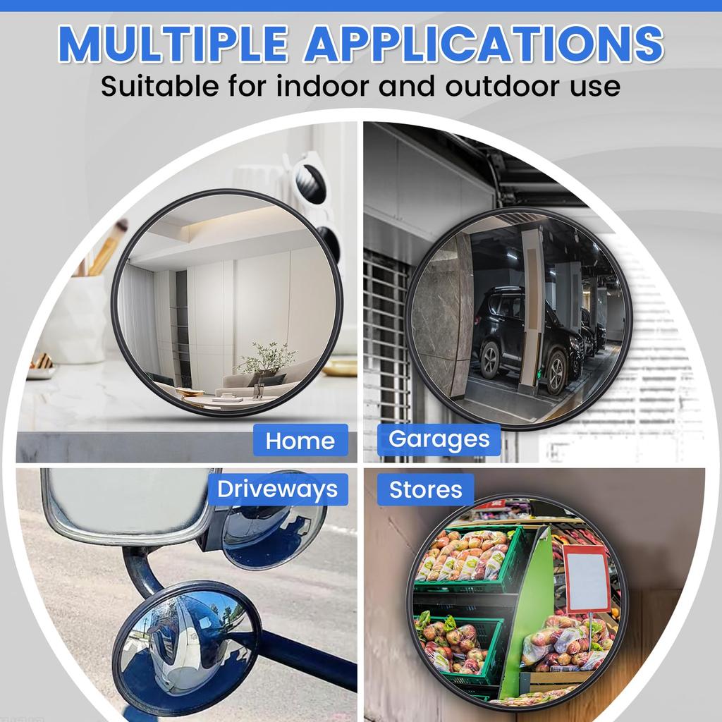 Truck curved auxiliary mirror for truck round side for large side for side view rearview blind spot tractor 1 piece set mirror, trucks, under-mirror,