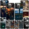 Aviation Aeroplane Pilot Cockpit Case for Apple iPhone 14 11 7 SE 2020 8 X XS 13 12 Mini XR 15 Pro Max Silicone Soft Phone Cover