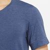 Nike Dri-FIT Yoga Quick-Dry Short Sleeve T-Shirt Men Tops Navy Print BV4035-410