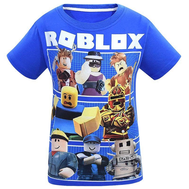 Roblox Game Character Children Roblox Print Cotton Short Sleeve Casual T Shirt