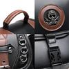 Large Capacity Motorcycle Saddlebags PU Leather Waterproof Side Bag Vintage Style Side Bag for Bike  Enthusiasts
