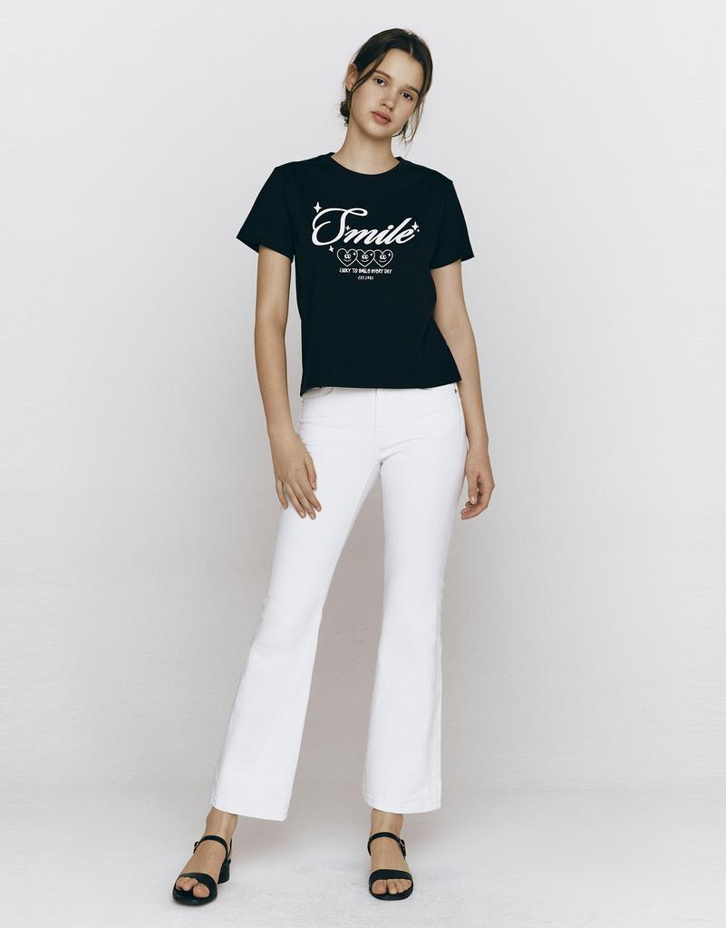 GIORDANO Mini Fit Graphic T-Shirt (Smile) 395509 [6 Colors]
