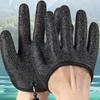 Fishing Gloves Waterproof Anti Slip Puncture Resistant Quick Wear with Carabiner for Ice Fishing Boating Outdoor Sports