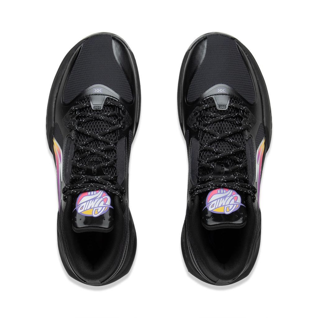 Li Ning Light Speed 3 Mid Basketball Shoes Men Sneakers Black Purple ABPV019-1