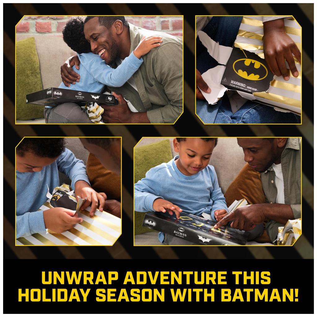 DC Comics Batman - Aniversarea a 85 de ani - Spin Master - Figurină de acțiune de 4 inci - Ediție specială - Pachet de 3 - Trilogia Cavalerul Negru - American Comics - Pachet de 3 - 85th Anniversary (Returnări și &