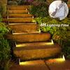 1Pc Solar Stair Lights ,LED Solar Step Lights Outdoor Waterproof ,Outdoor Light Decor for Garden Stair, Deck, Front Step, Front Porch, Patio