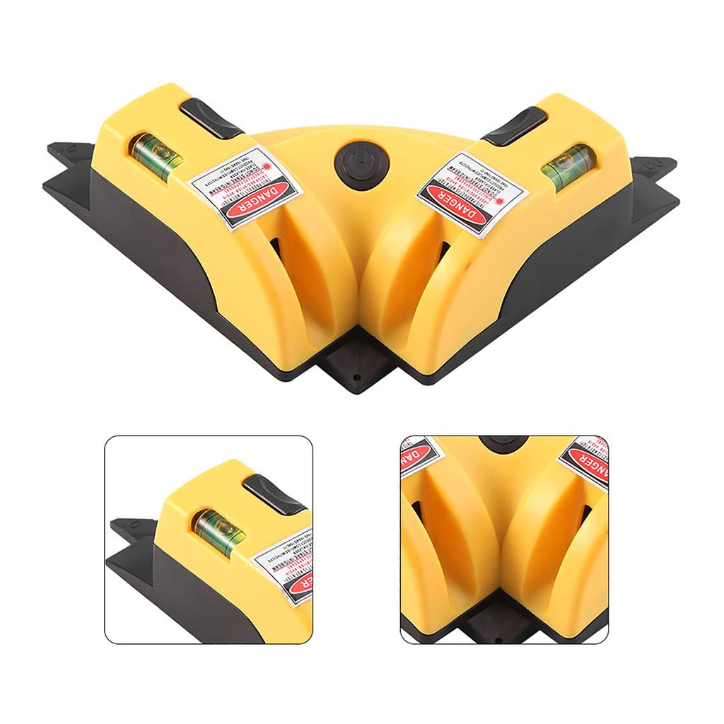 Right Angle 90 Degree Vertical Horizontal Laser Line Projection Level Alignment Layout Tool